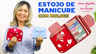 ESTOJO DE MANICURE COM MOLDES GRÁTIS - Lu Lampert