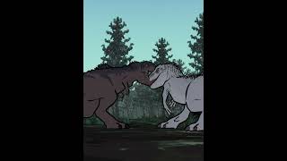 Indominus Rex vs Giganotosaurus | Animation #shorts