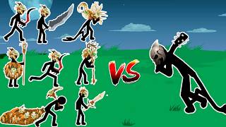 GIANT BOSS VS SAVAGE, MAGIKILL, SWORDWRATH, ZOMBIE, ARCHER || STICK WAR LEGACY