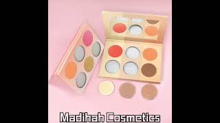 China Madihah Hot Sale Blush Contour Custom Waterproof Highlighter Blush Concealer Palette Factory