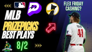 MLB PrizePicks Today | Best 5 Plays | Friday | 8/2/2024 |  Flex Friday!