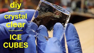 How To Make ● Crystal Clear Ice Cubes !