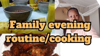 Family evening routine partly during the holidays #eveningroutine #cookingdinner Vlogmas 20