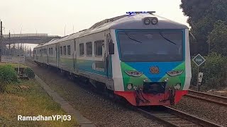 Kereta Inspeksi 3 melintas Cakung dari Jatinegara menuju Semarang Poncol