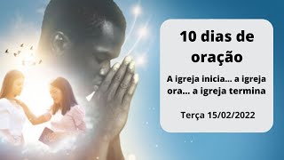 A igreja inicia… a igreja ora… a igreja termina.