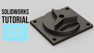 SolidWorks Tutorial #49: Support Bracket