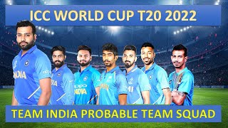 ICC T20 World Cup 2022 | Team India Squad | T20 World Cup 2022 India Players Squad |T20 WC 2022