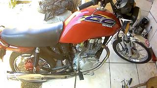 Cg titan 99 com motor de 150, mostrando um pouco como ficou