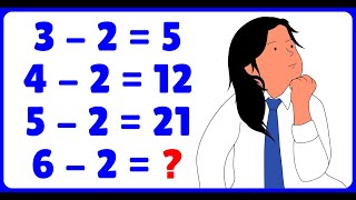 🔥 6 - 2 =❓ Sequência Lógica Matemática 😱😱 Testes de Raciocínio Lógico | Matemática Básica