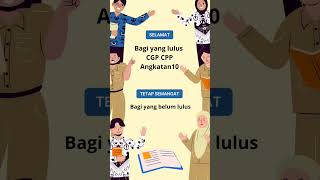 Selamat bagi yang Lulus CGP CPP Angkatan 10