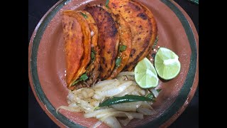 TACOS DE BARBACOA ALA PLANCHA