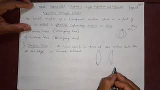 24 Chapter 1 Class 10 Light -- Laws of refraction -Refraction Through Lenses