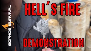 Hell’s Fire | Fire starting clay demonstration - DIY giant stormproof match