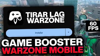 COMO OTIMIZAR O WARZONE MOBILE ATRAVÉS DO GAME BOOSTER😱 NO COD WARZONE ZERO LAG 60FPS NEW UPDATE 🔥