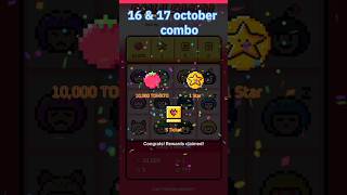 🔴todaytomarket 16 & 17 October daily combo | tomarket combo | new combo launch | #Tomarketcombo