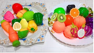 6 Minutes Satisfying with cut fruits & vegetables asmr | plastic fruits cutting | fruit toy