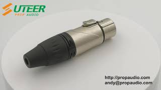 XLR5F002 5 Pin XLR Female DMX cable connector video