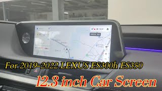 How to Install 12.3 inch Touch Screen Carplay/Android Auto 4G/WIFI on 2019-2022 LEXUS ES300h ES350