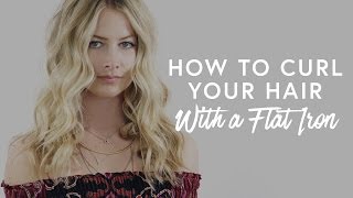 How To Curl Your Hair With A Flat Iron | The Zoe Report by Rachel Zoe