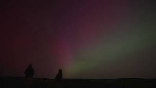 Aurora borealis over the Long Mynd, Shropshire, England, 11th May 2024