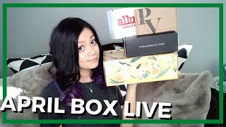 April Boxes Live Unboxing