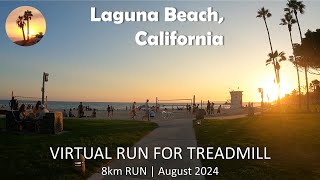 Virtual Run | Laguna Beach, California | Sunset, August 2024