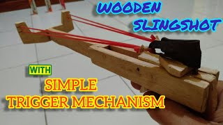 Making Wooden Slingshot Gun With Simple Trigger Mechanism