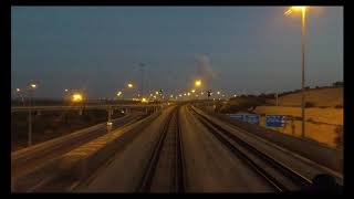 Morning Train cab view from Modiyin to Nahariya