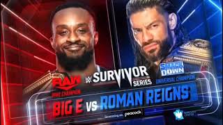 WWE Survivor Series 2021 Match Card HD