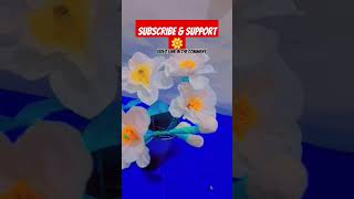 ✨🌼Daisy Blooms!✨🌼 How to make plastic bag flower  #shorts #explore #1ksubscribers #love