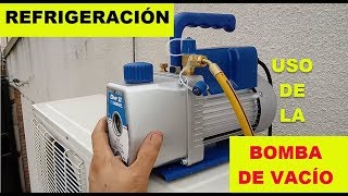 SPLIT. Cómo se utiliza una Bomba de vacio de 60 Lts.