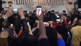 Gervonta Davis Shoves Gamboa after Weight Issues