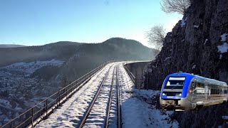 4K Saint-Claude - Besançon sur la "Ligne des Hirondelles" en X73500