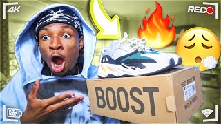 UNBOXING THE YEEZY BOOST 700 WAVE RUNNER!🔥 REVIEW ON FEET + SIZING TIPS