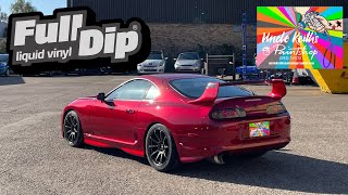 You Have to see this! Liquid Wrap Your Toyota Supra with Full DIp!