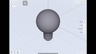 [How to Shapr3D] Light Bulb 2D to 3D drawing 120 (Part1 )