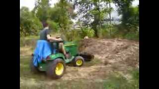 Seth Driving the Johnny Bucket with Mounted Joystick