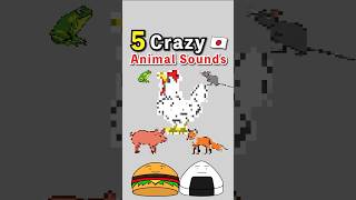 Top 5 Crazy Japanese Animal Sounds - Japanese Conversation #shorts