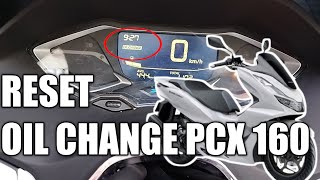 CARA RESET OIL CHANGE PCX160