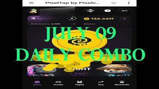 Daily Combo Cards PixelTap By Pixelverse For July 09 #pixeltap #pixelverse #cryptobot #dailycombo