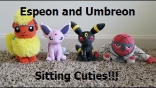 Pokémon Center Sitting Cuties Espeon and Umbreon!