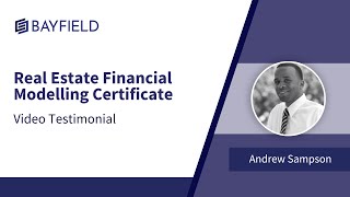 Real Estate Financial Modelling Certificate | Andrew Sampson