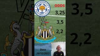 Saiba o Provável Resultado - Prognóstico do Jogo Leicester versus NewCastle - Premier #shorts