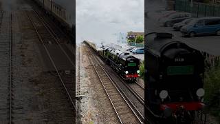 35028 Clan Line steam passes Canterbury East on 1Z82 1102 London Vic. to Dover #ClanLine #steamtrain