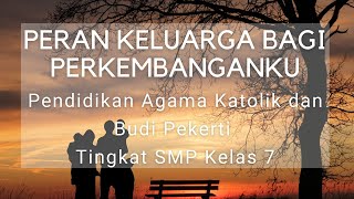 Peran keluarga bagi perkembanganku