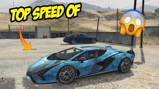 Top Speed Of Lamborghini Sian | Techno Gamerz Lamborghini | GTA V