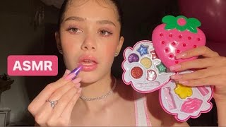 АСМР:МАКИЯЖ ДЕТСКОЙ КОСМЕТИКОЙ💄/ASMR:MAKEUP WITH CHILDREN'S COSMETICS