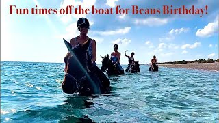 Episode 207 - Swimming with horses off the Boat for Beaus Birthday in Rhodes, Greece!