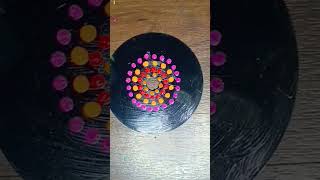 dot mandal art without any tools #shortvideo