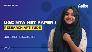 Research Aptitude  | UGC NET Paper 1 | Question Discussion | Day 57